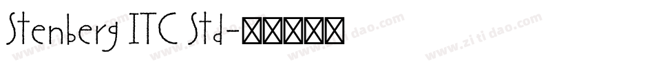Stenberg ITC Std字体转换